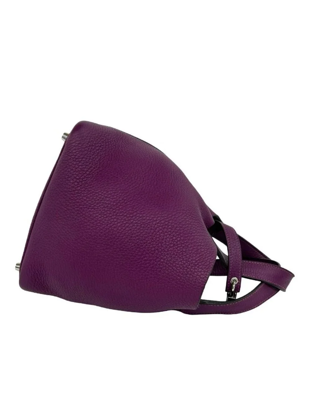 Hermes Picotin Lock PM Taurillon Clemence Handbag Mini Tote Anemone Purple